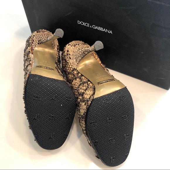 DOLCE & GABBANA Python Heels - Picture 10 of 11